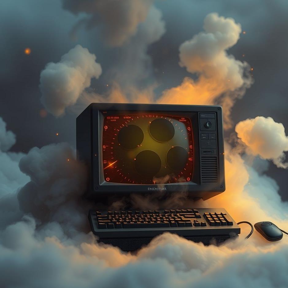 Dream : Black computer in a dream