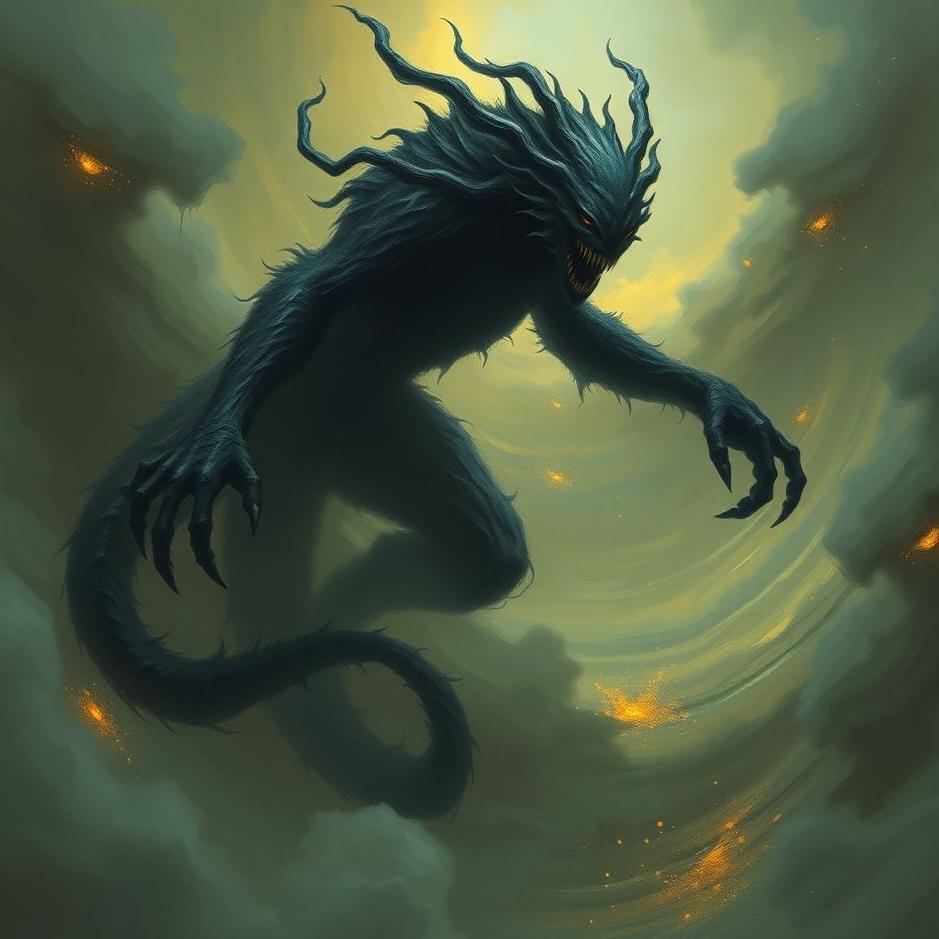 Dream : Black creature in a dream