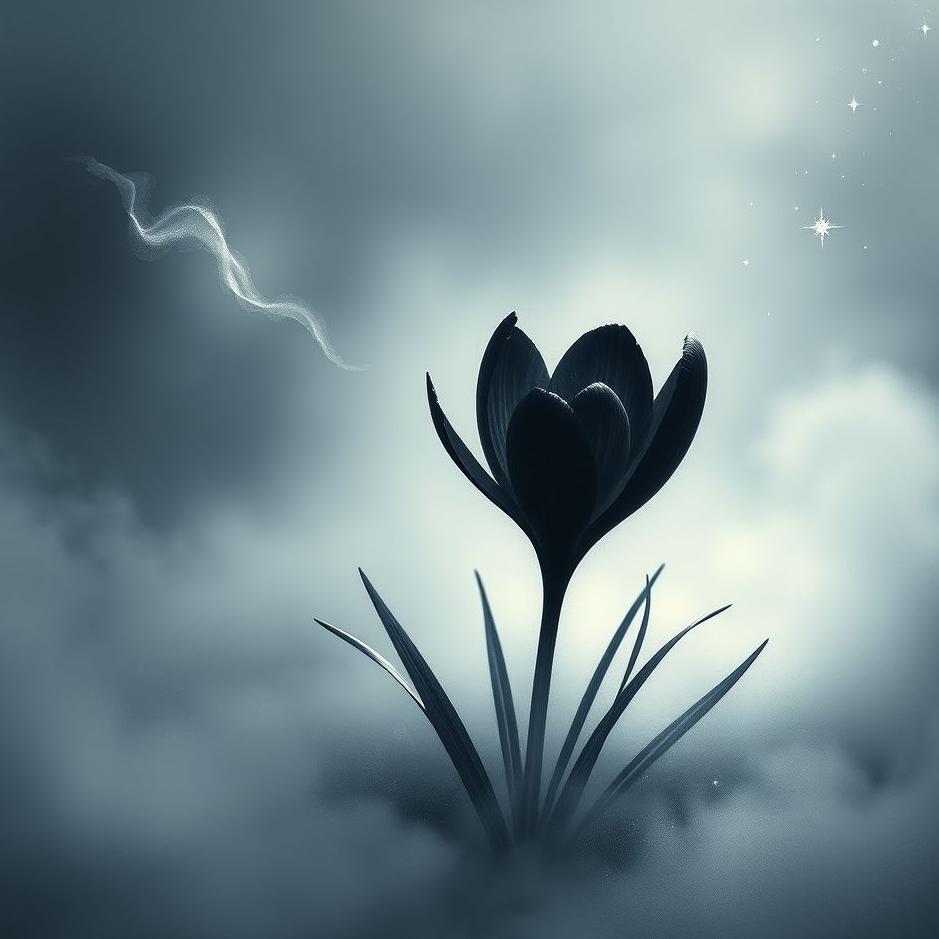 Dream : Black crocus in a dream