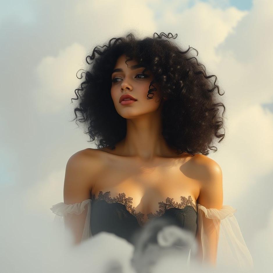 Dream : Black curly hair in a dream