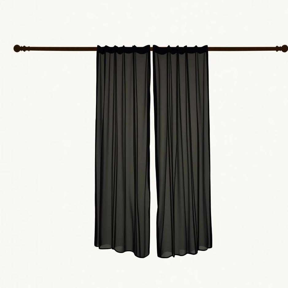 Dream : Black curtain hanging in a dream