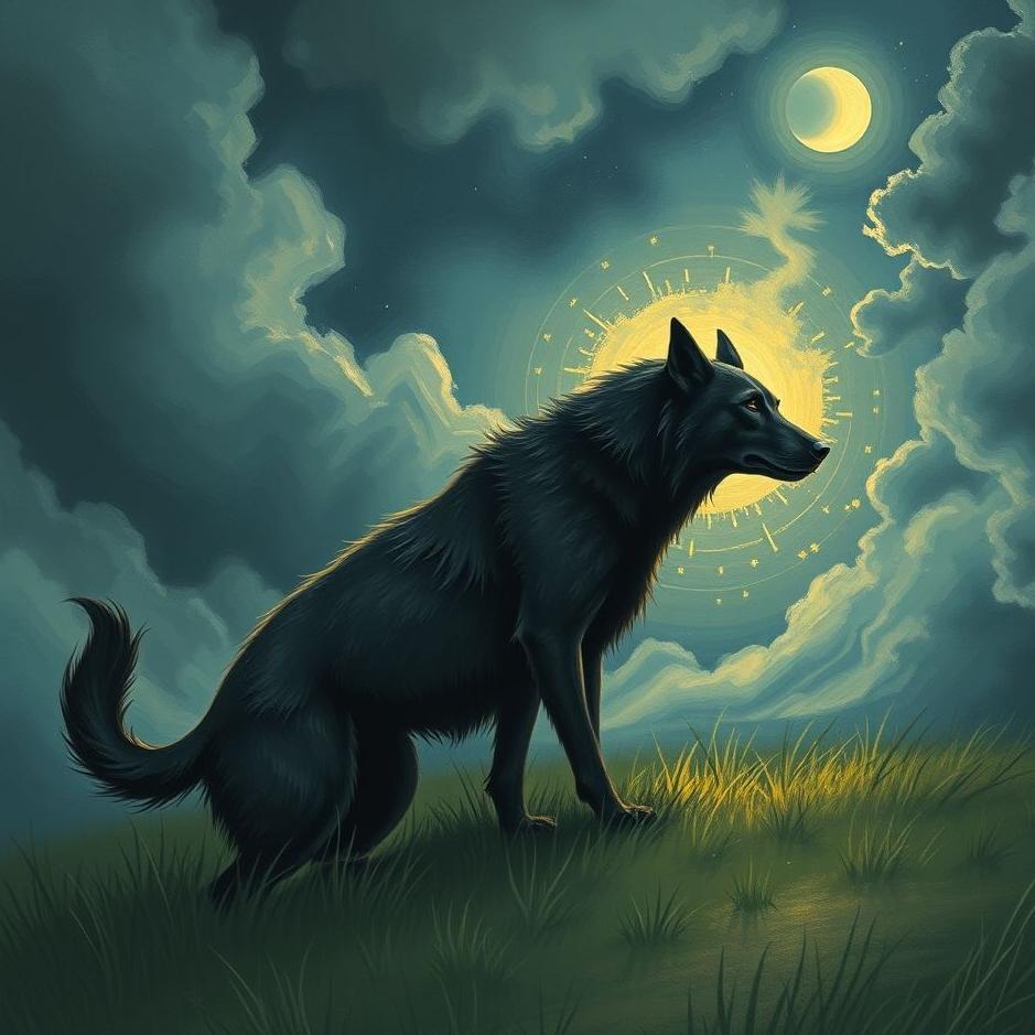 Dream : Black dog protecting you in your dream