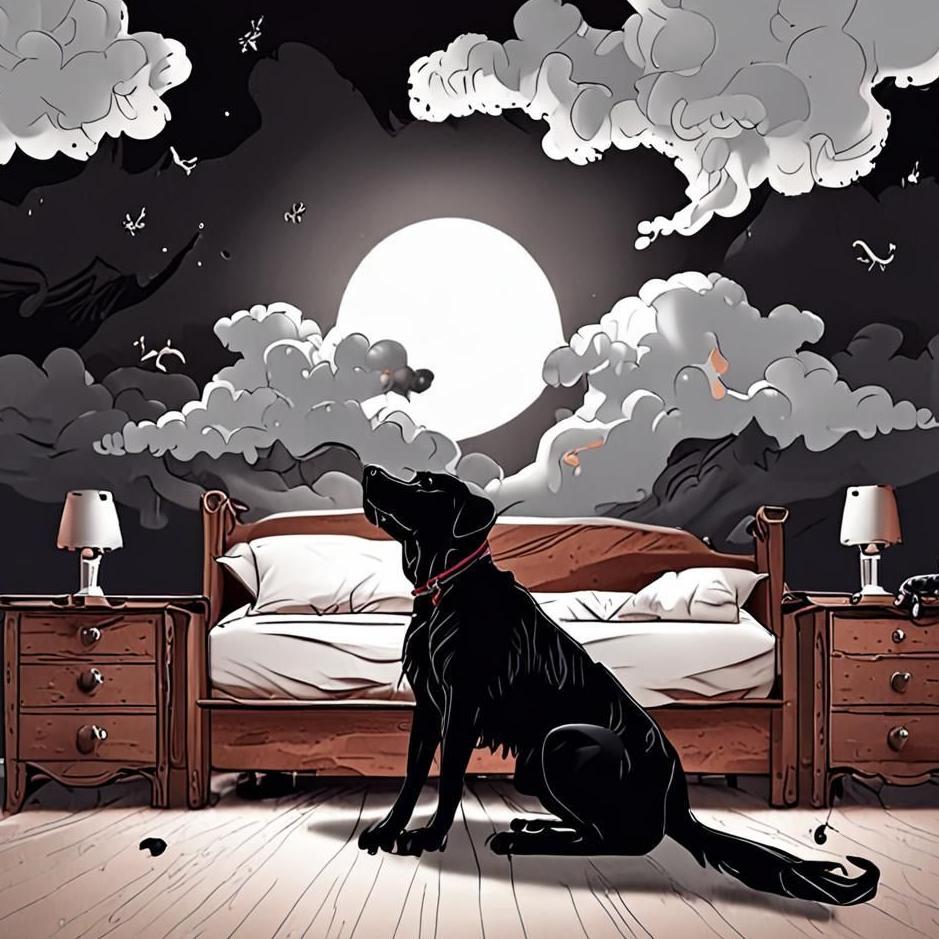 Dream : Black dog vomiting in a dream