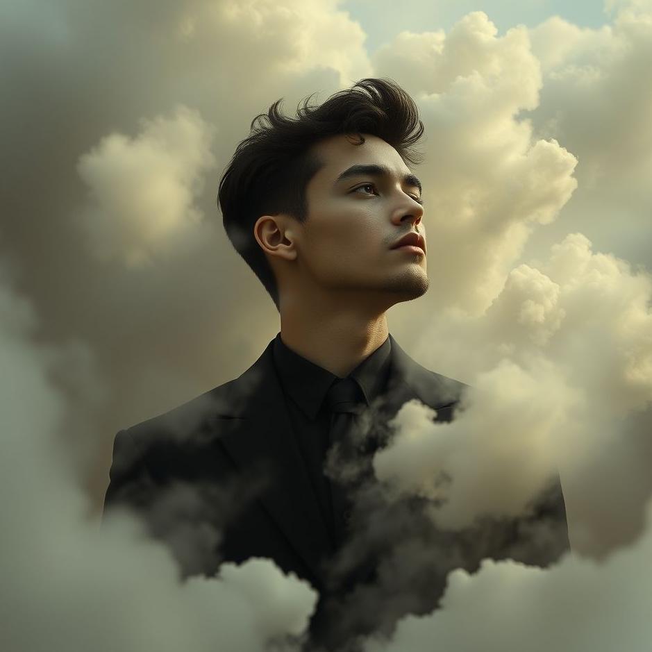 Dream : Black-dressed man in a dream