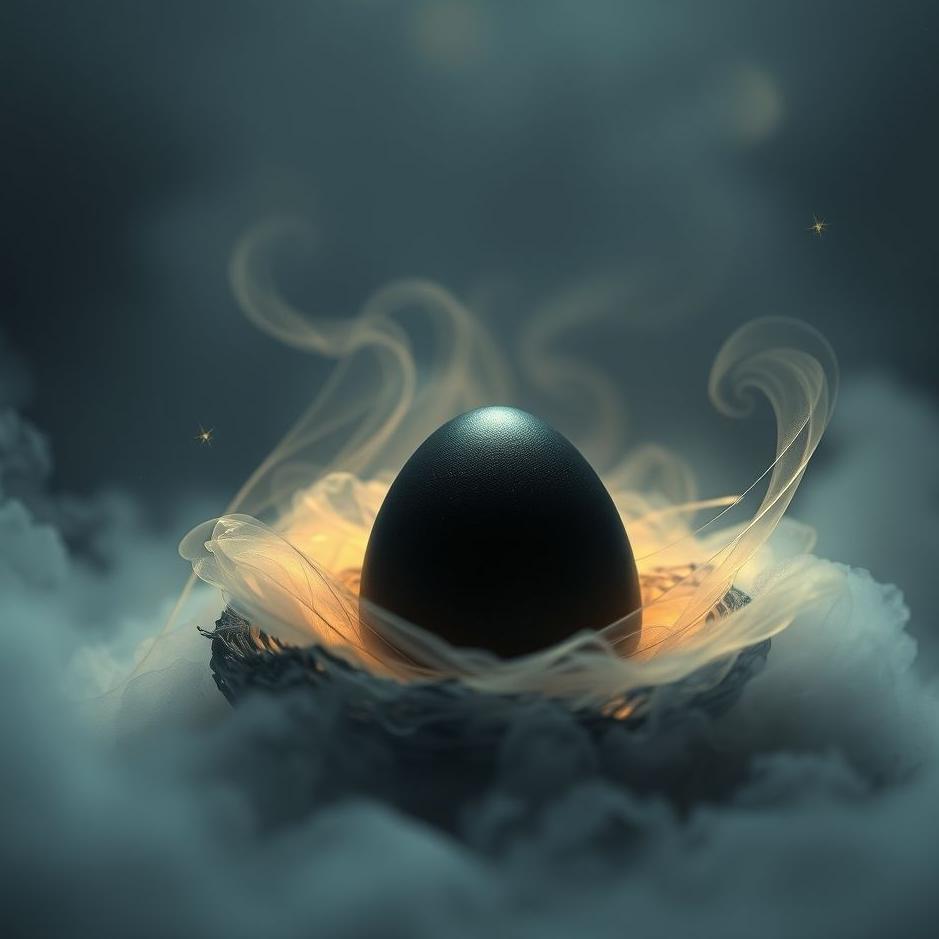 Dream : Black egg inside in a dream
