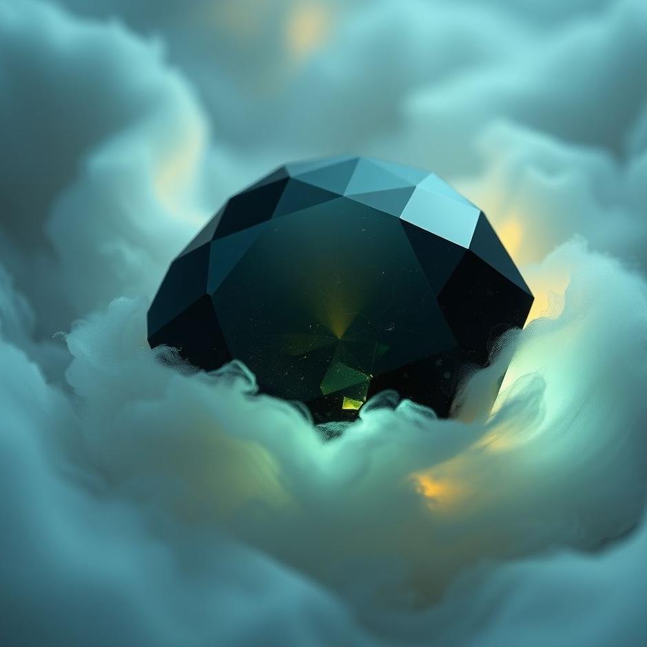 Dream : Black emerald in a dream