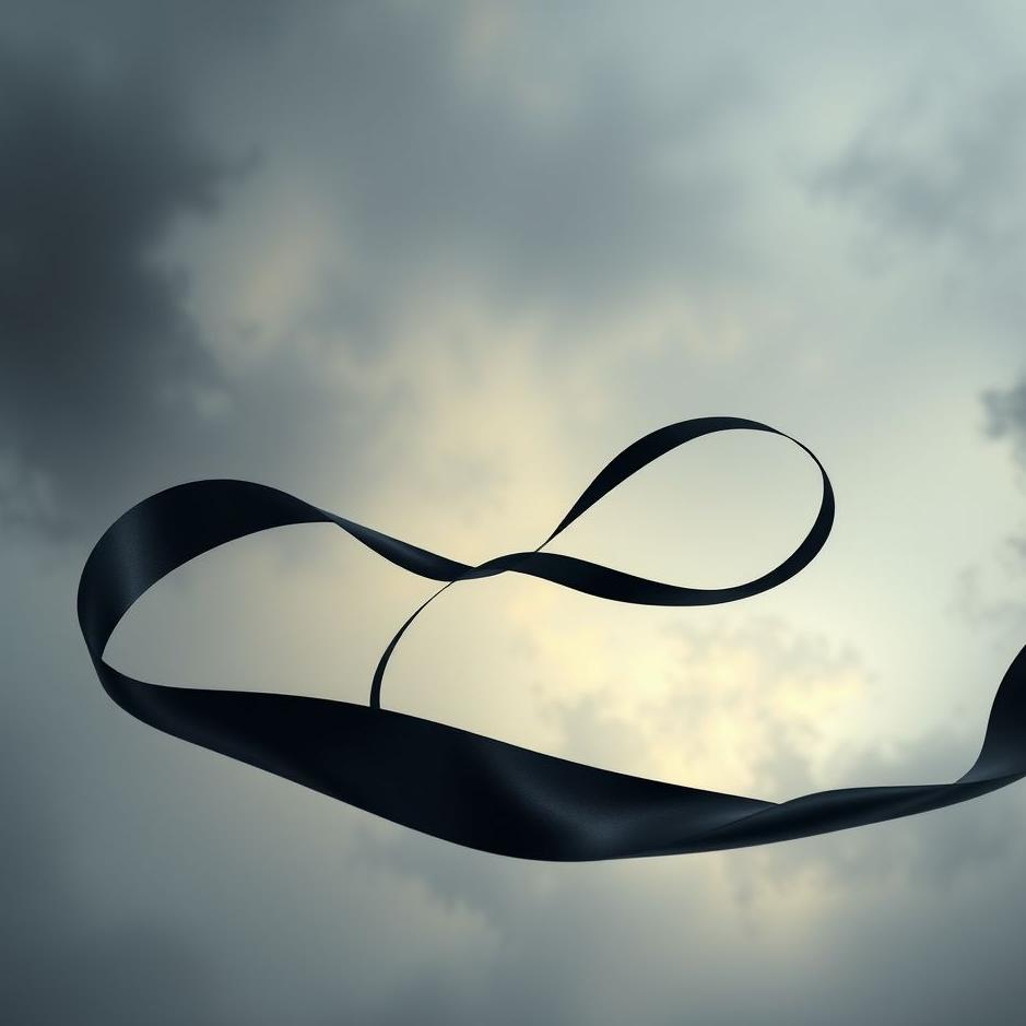 Dream : Black engagement ribbon in a dream