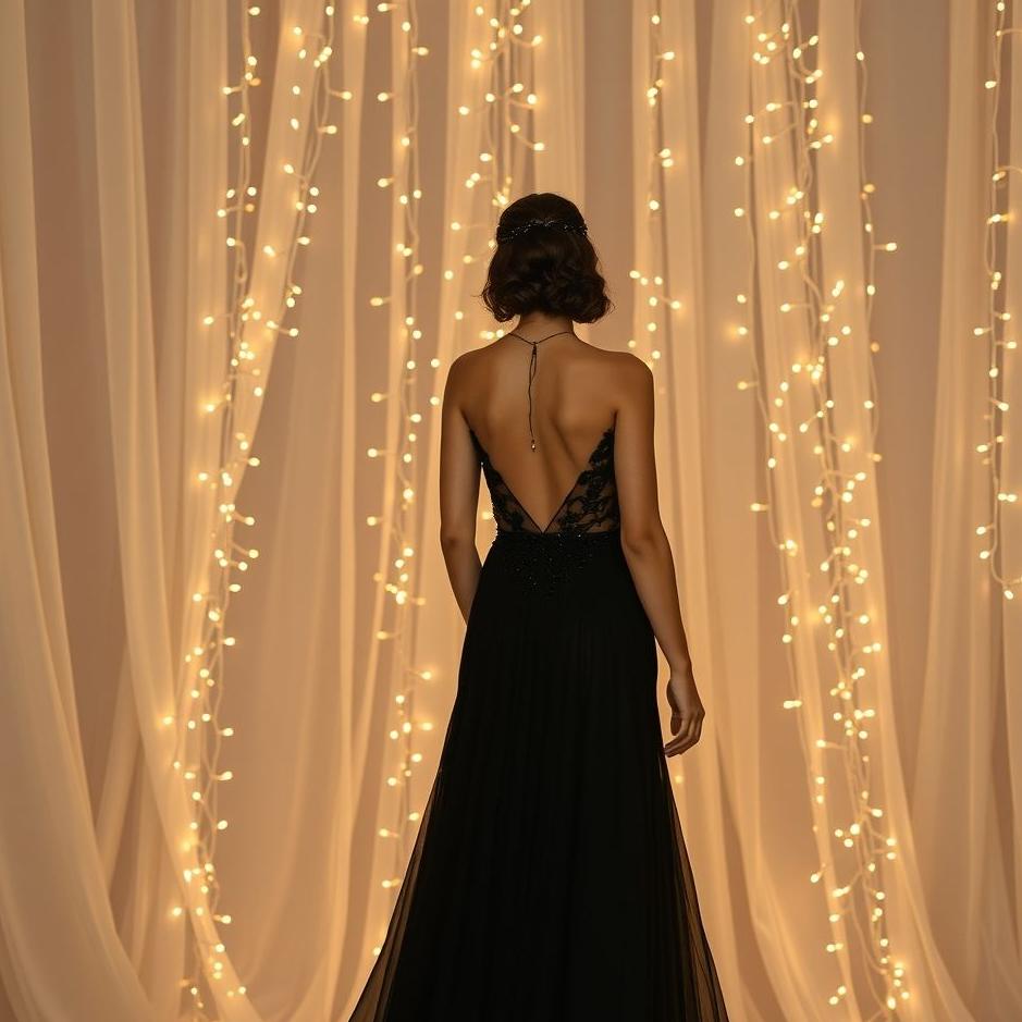 Dream : Black evening dress in a dream