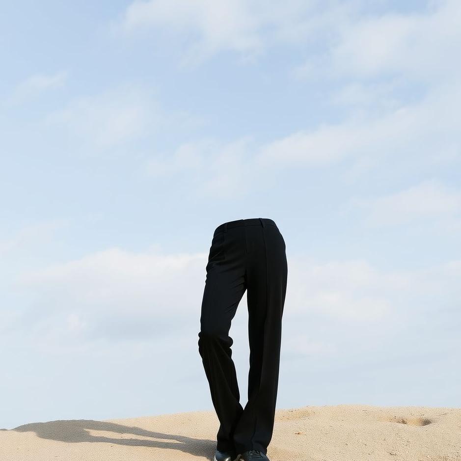 Dream : Black fabric trousers in a dream