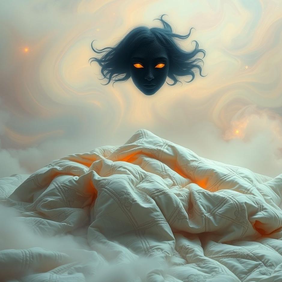 Dream : Black-faced quilt in a dream