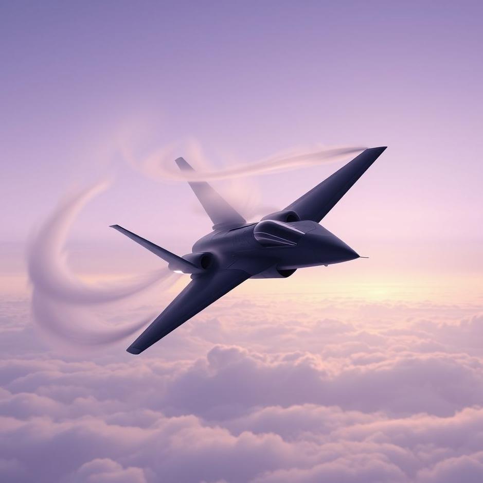 Dream : Black fighter plane in a dream