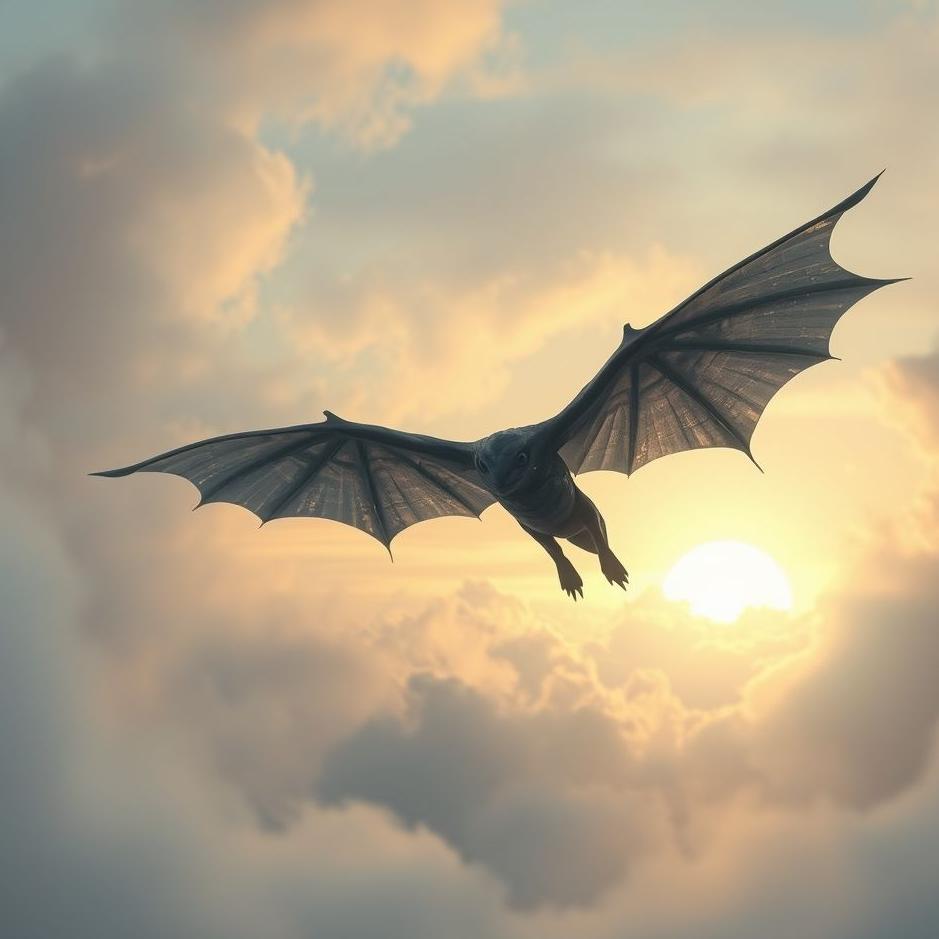 Dream : Black flying creature in a dream