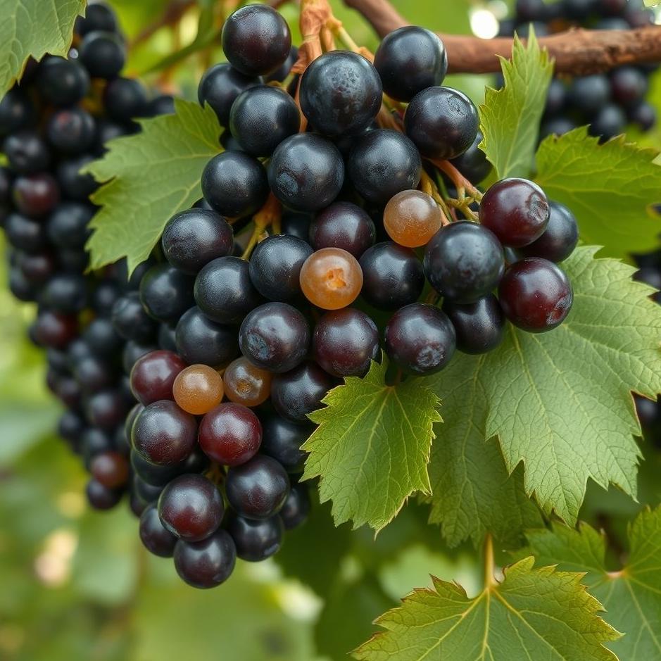 Dream : Black fresh grapes in a dream