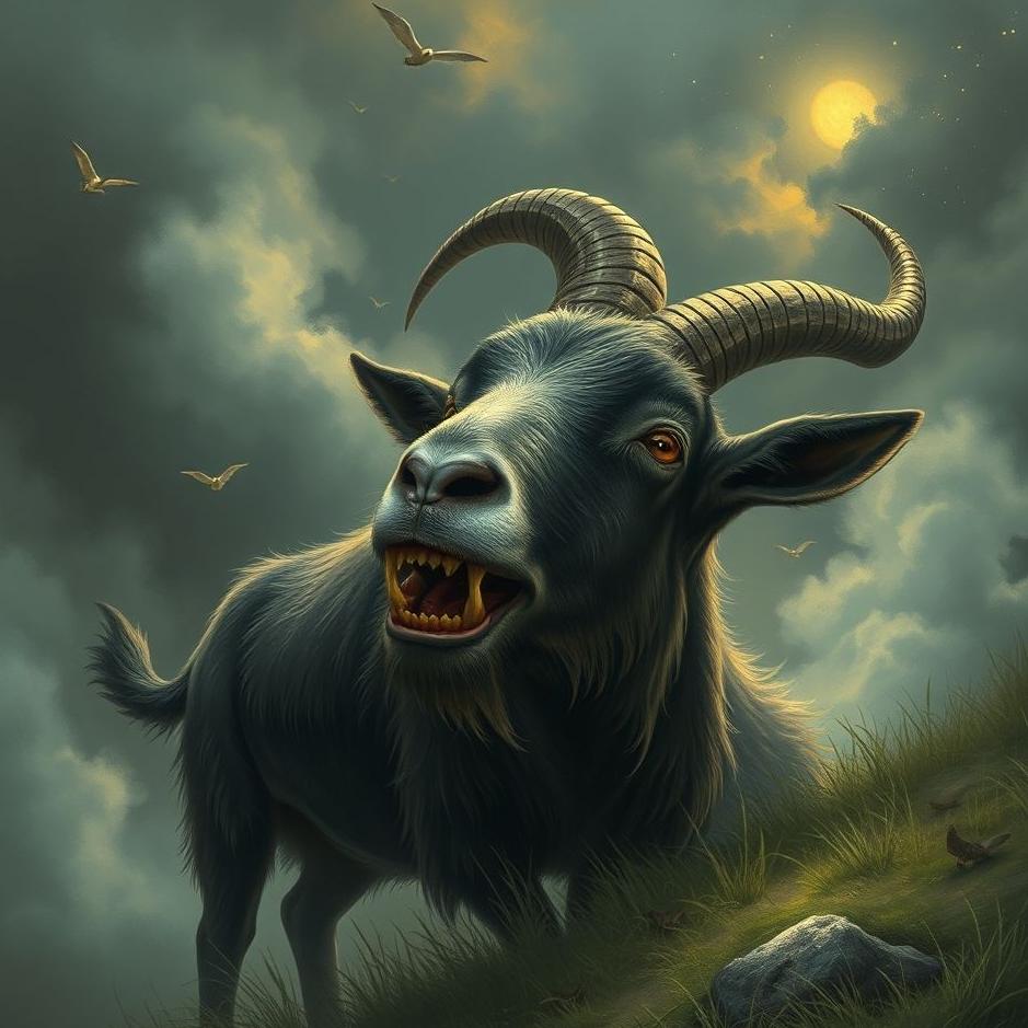Dream : Black goat bite in a dream