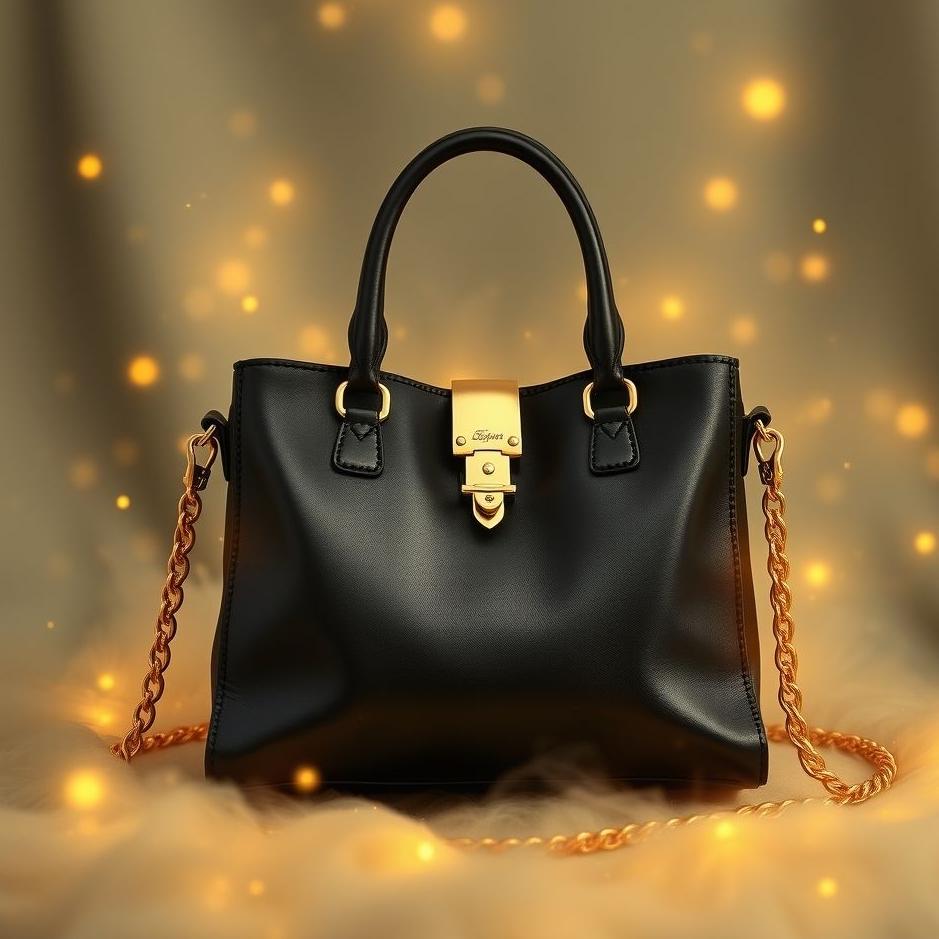 Dream : Black gold bag in a dream
