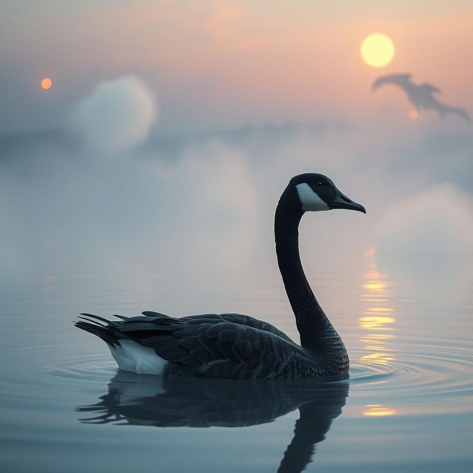 Dream : Black goose in a dream