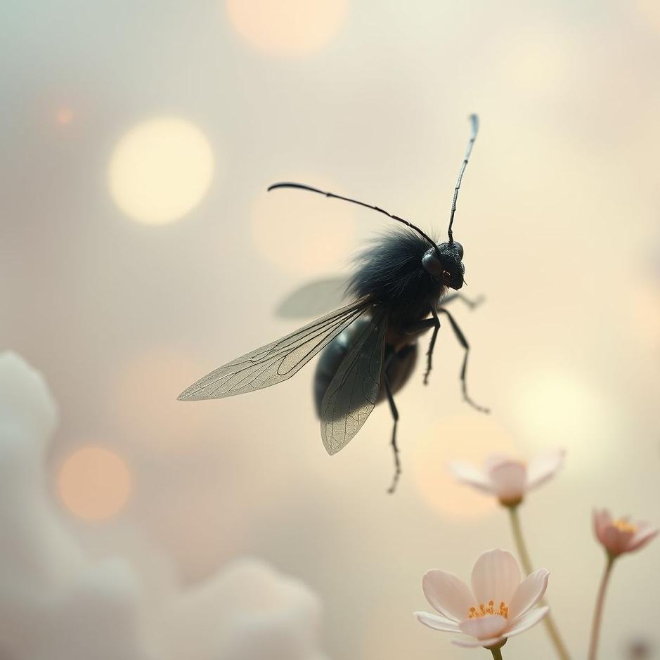 Dream : Black-haired insect in a dream