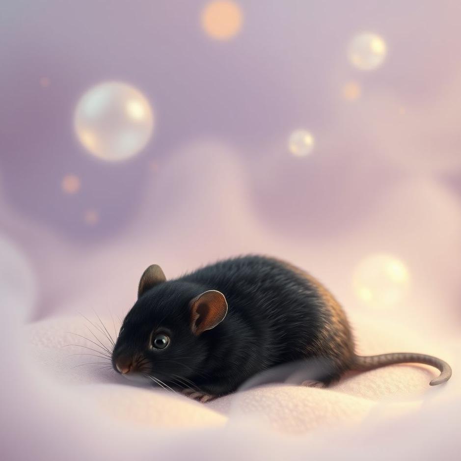 Dream : Black hazelnut mouse in a dream