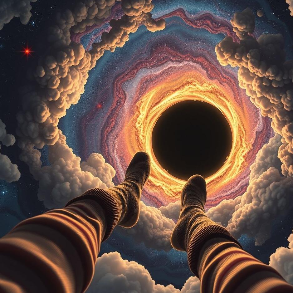 Dream : Black hole socks in a dream