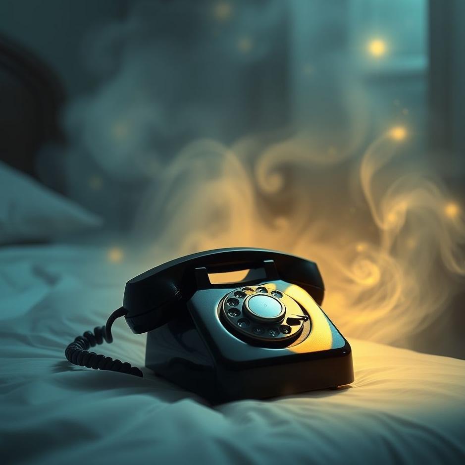 Dream : Black home phone in a dream