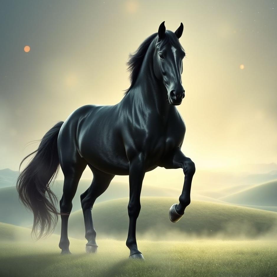 Dream : Black horse as a gift in a dream