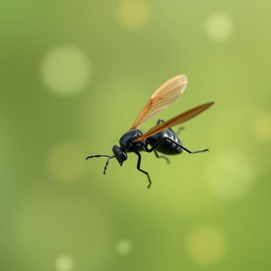 Dream : Black insect flying in a dream