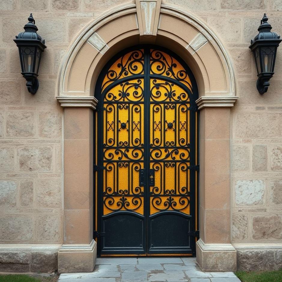 Dream : Black iron door in a dream