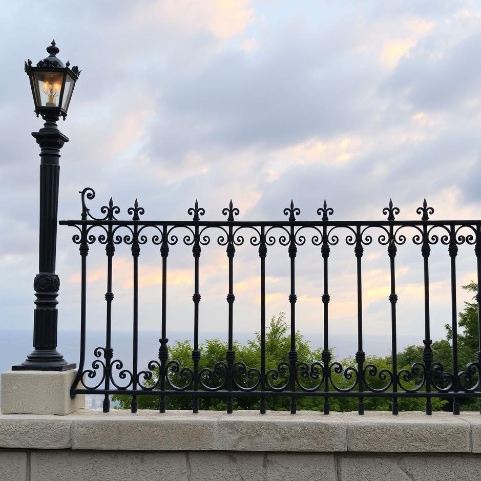 Dream : Black iron railing in a dream