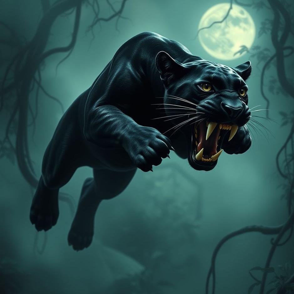 Dream : Black jaguar bite in a dream