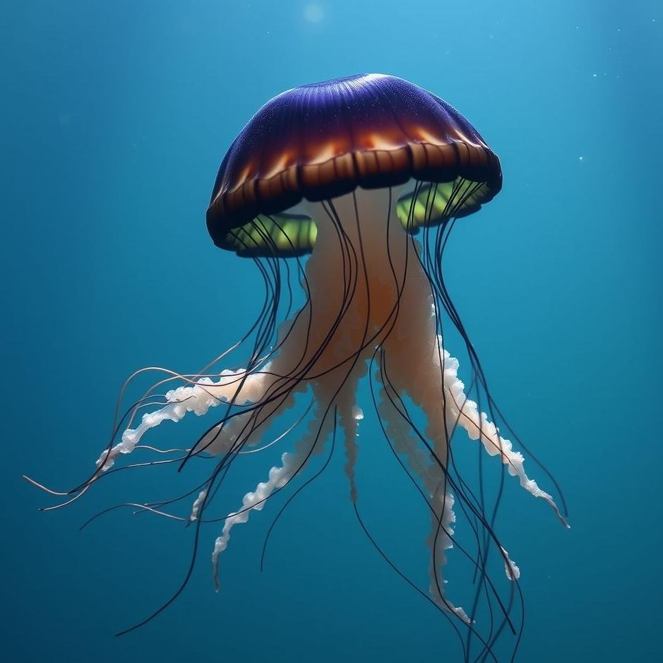 Dream : Black jellyfish in a dream