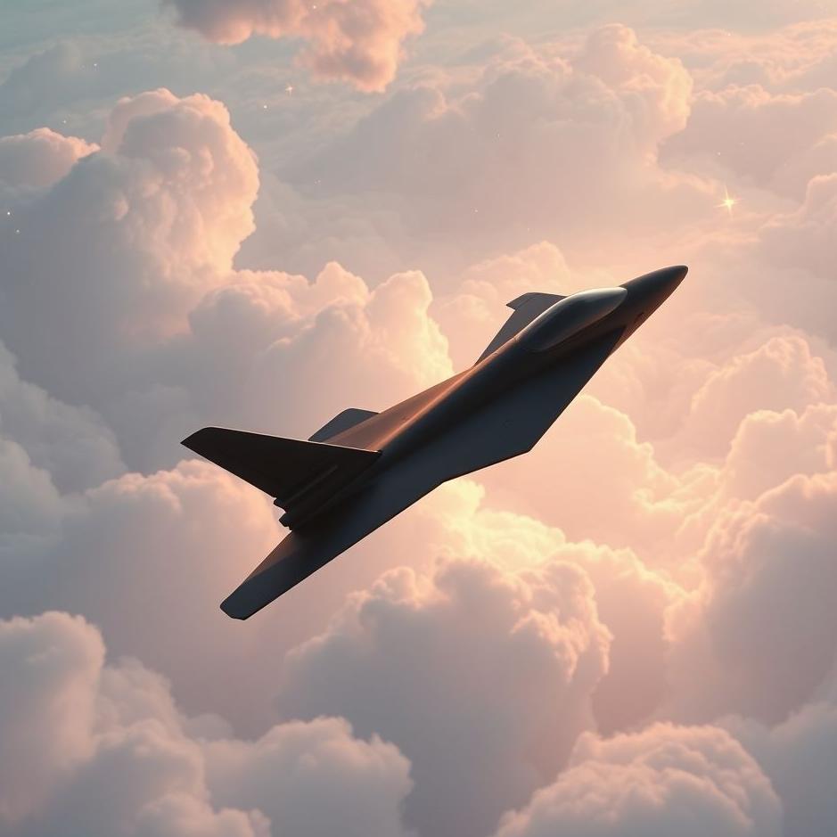 Dream : Black jet in a dream