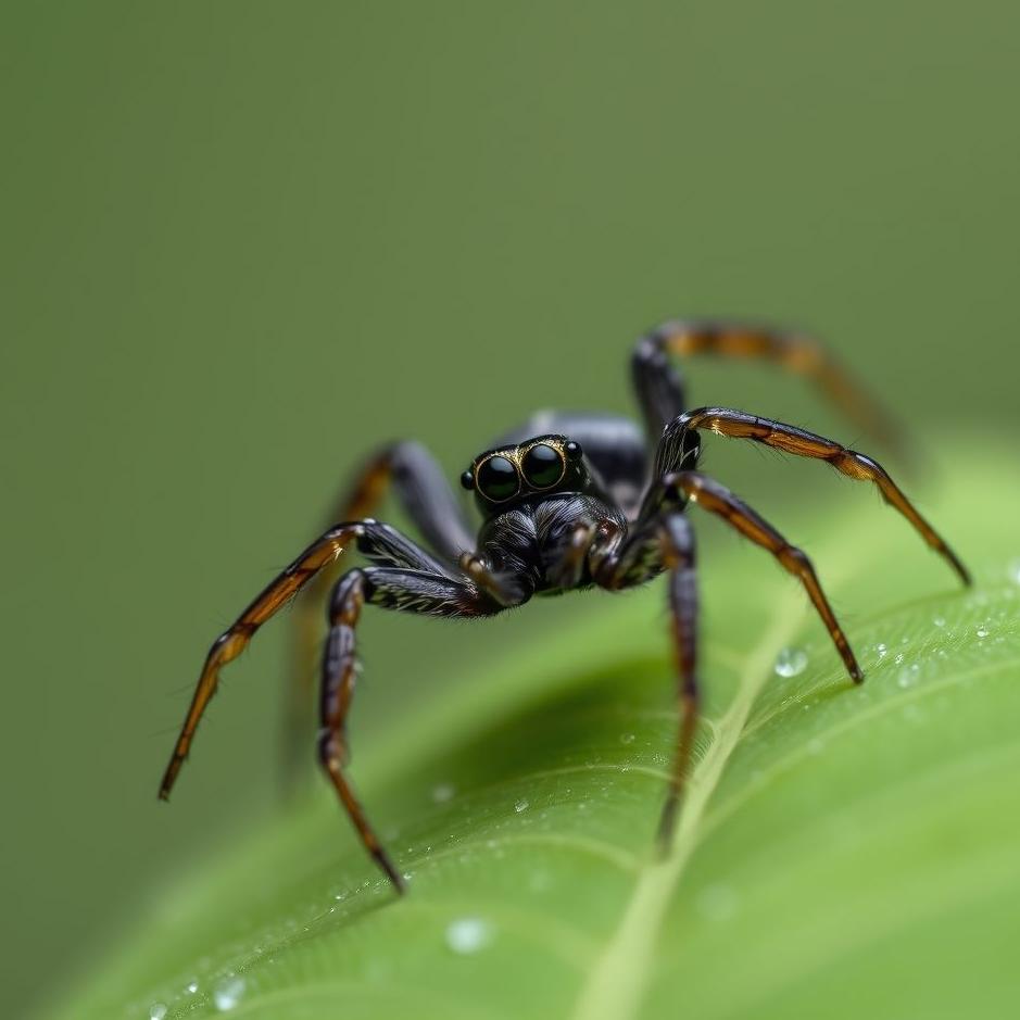 Dream : Black jumping spider in a dream