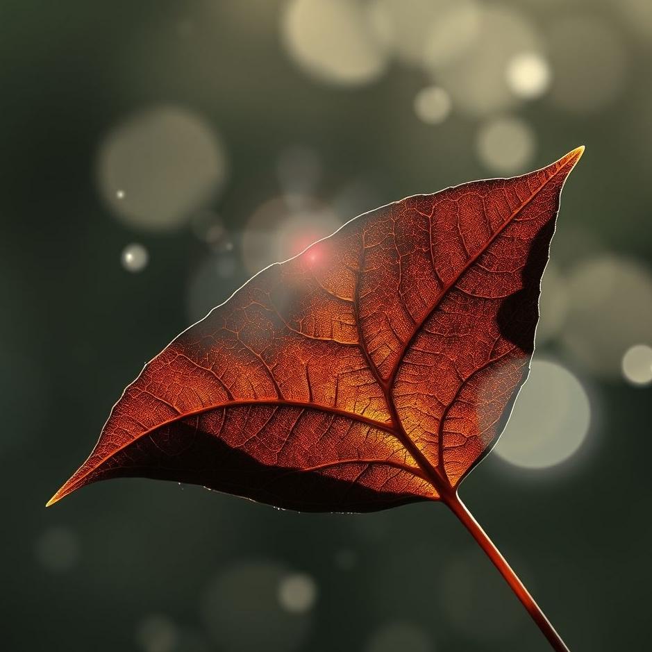 Dream : Black leaf in a dream