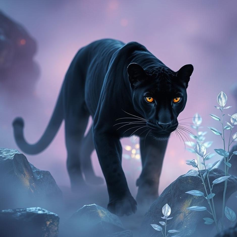 Dream : Black leopard in a dream