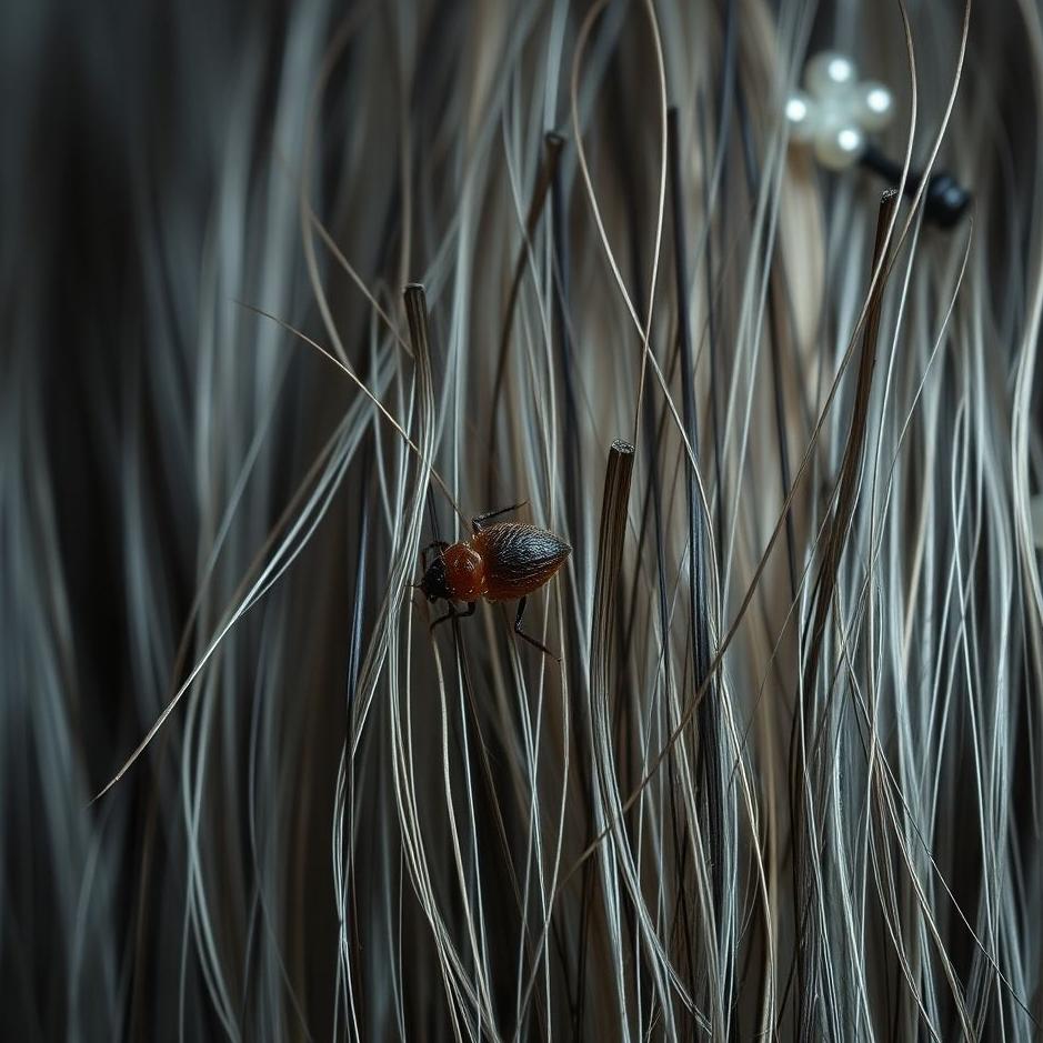 Dream : Black lice in hair in a dream