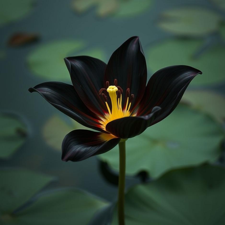 Dream : Black lily in a dream