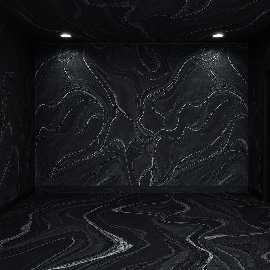 Dream : Black linoleum in a dream