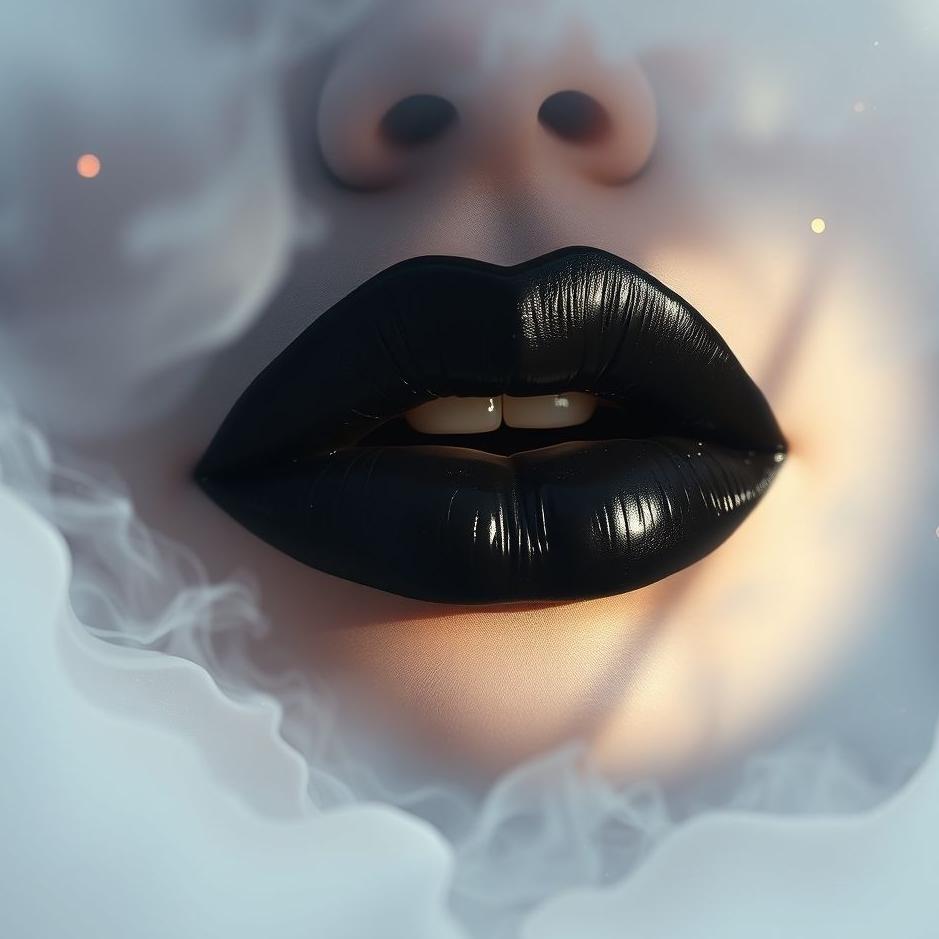 Dream : Black lips in a dream