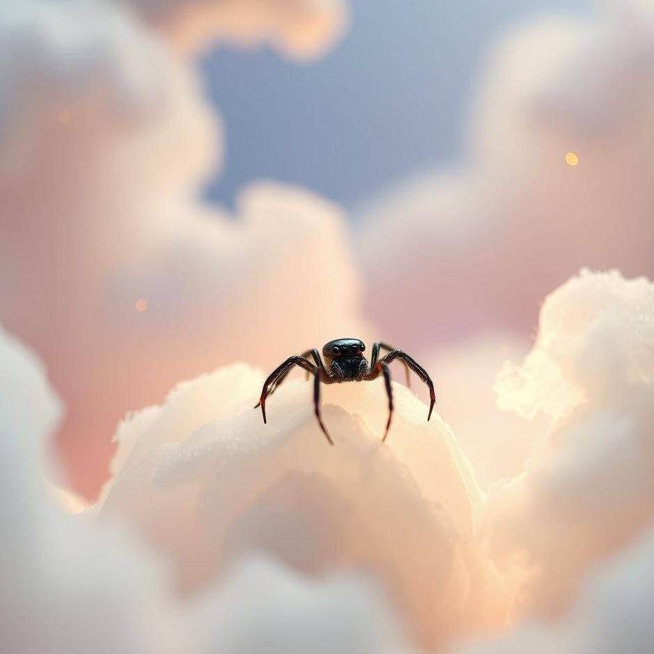 Dream : Black little spider in a dream
