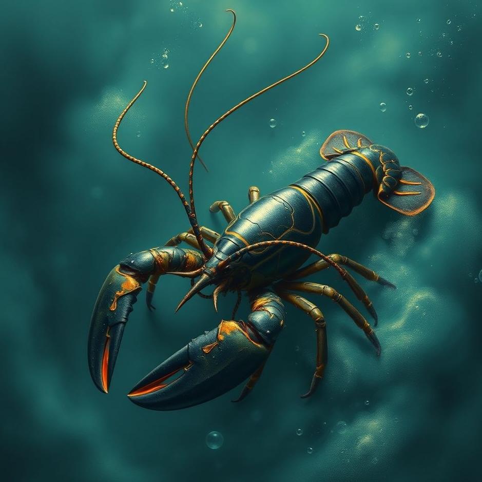 Dream : Black lobster in a dream