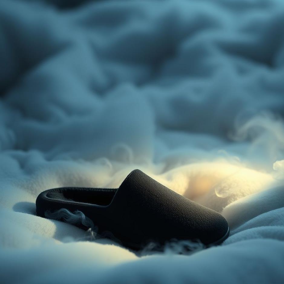 Dream : Black men's slippers in a dream