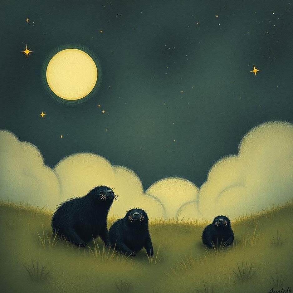 Dream : Black moles in a dream