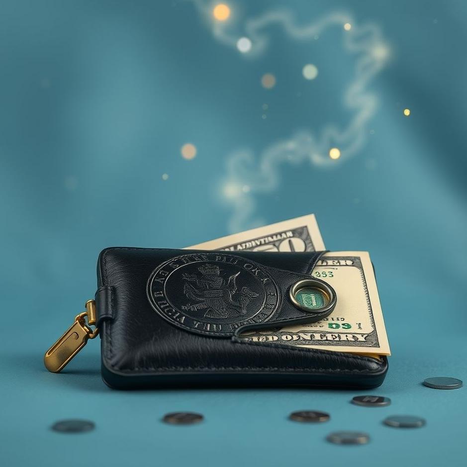 Dream : Black money wallet in a dream