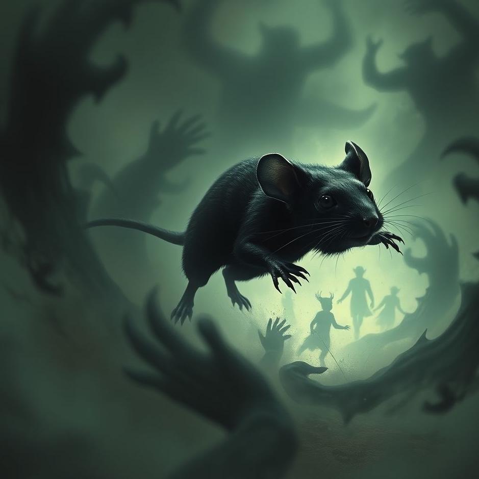 Dream : Black mouse attack in a dream