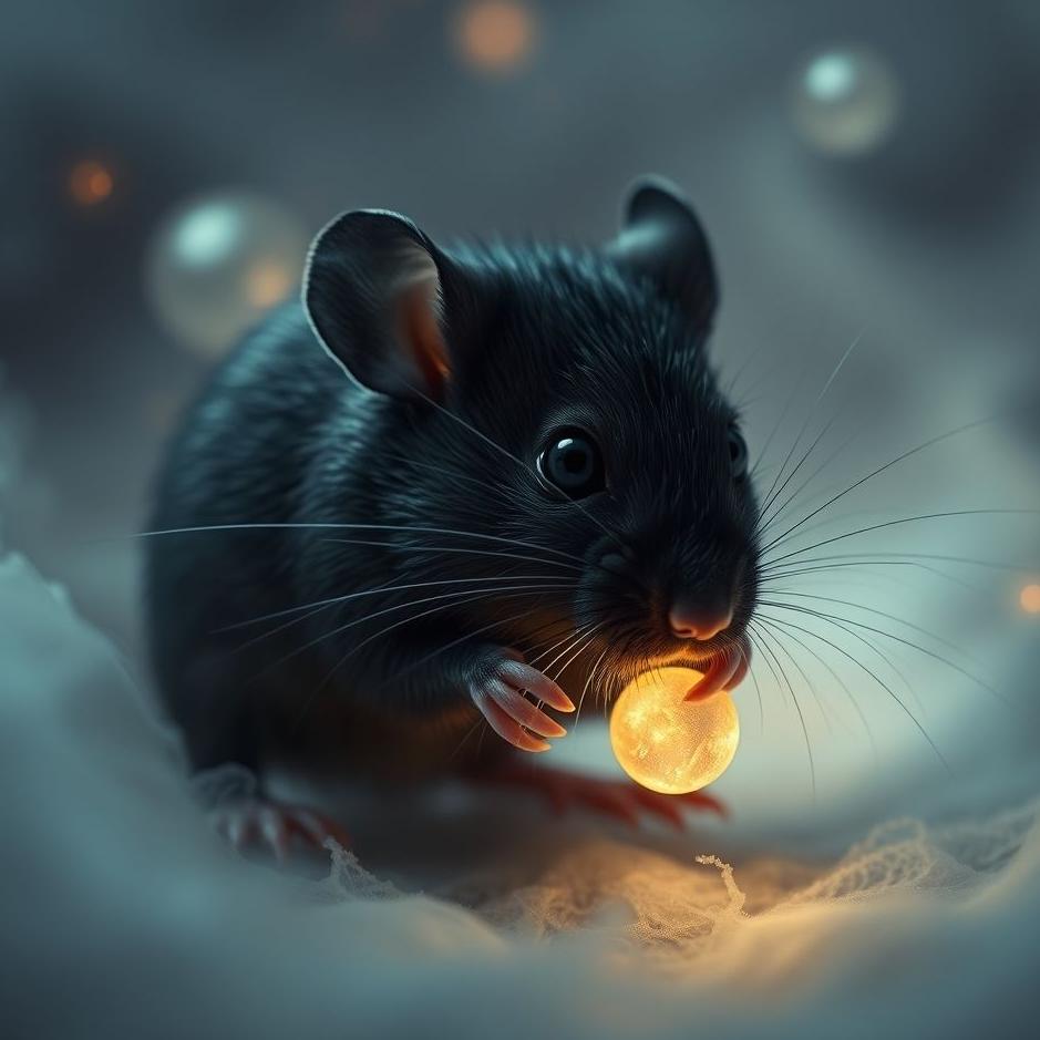Dream : Black mouse biting in a dream