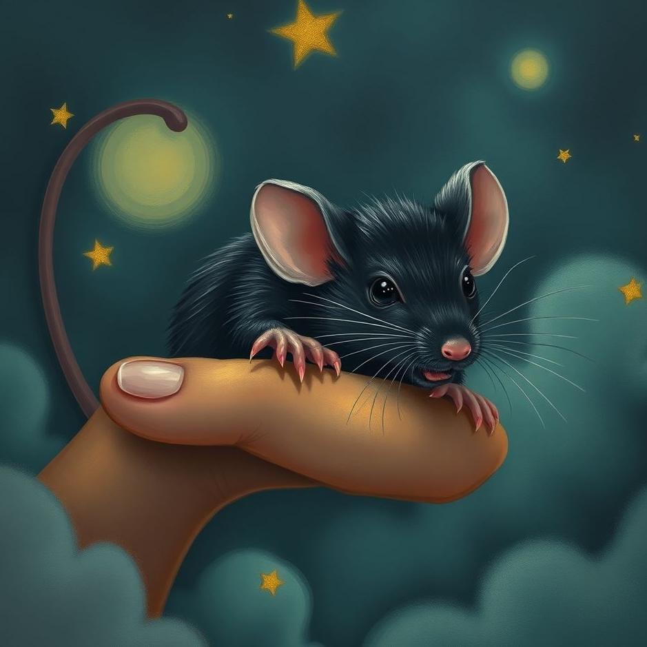 Dream : Black mouse biting your finger in a dream