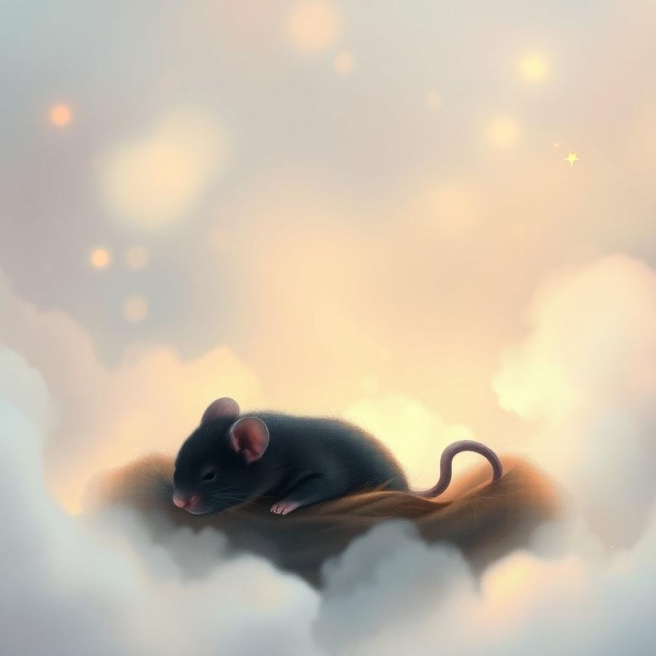 Dream : Black mouse cub in a dream
