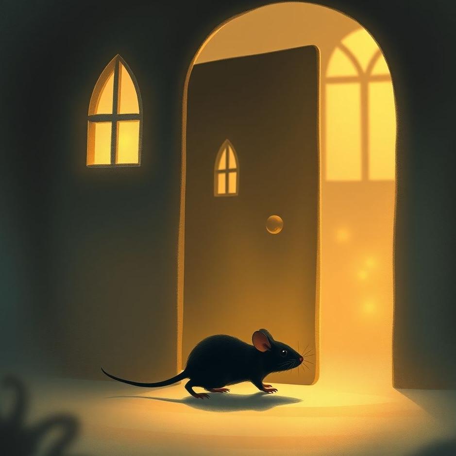 Dream : Black mouse entering a house in a dream