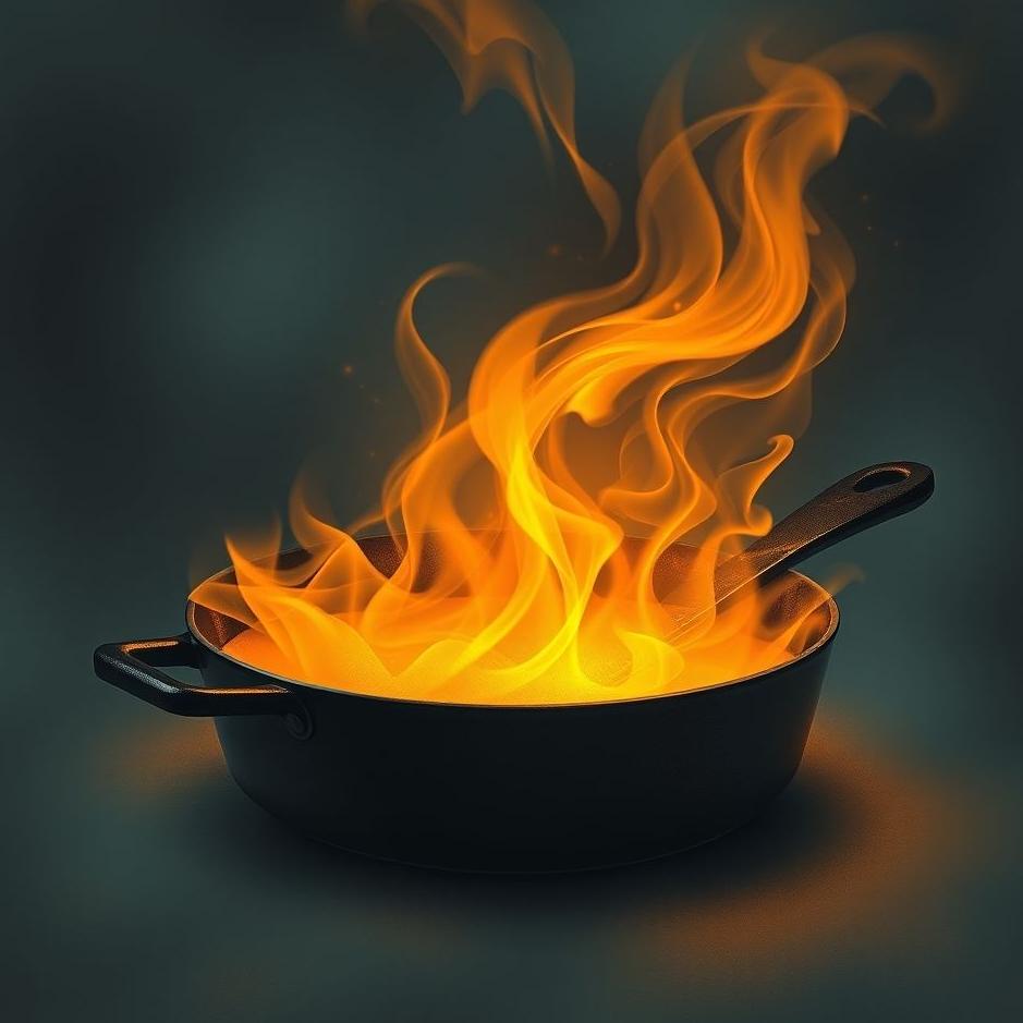 Dream : Black pan in a dream