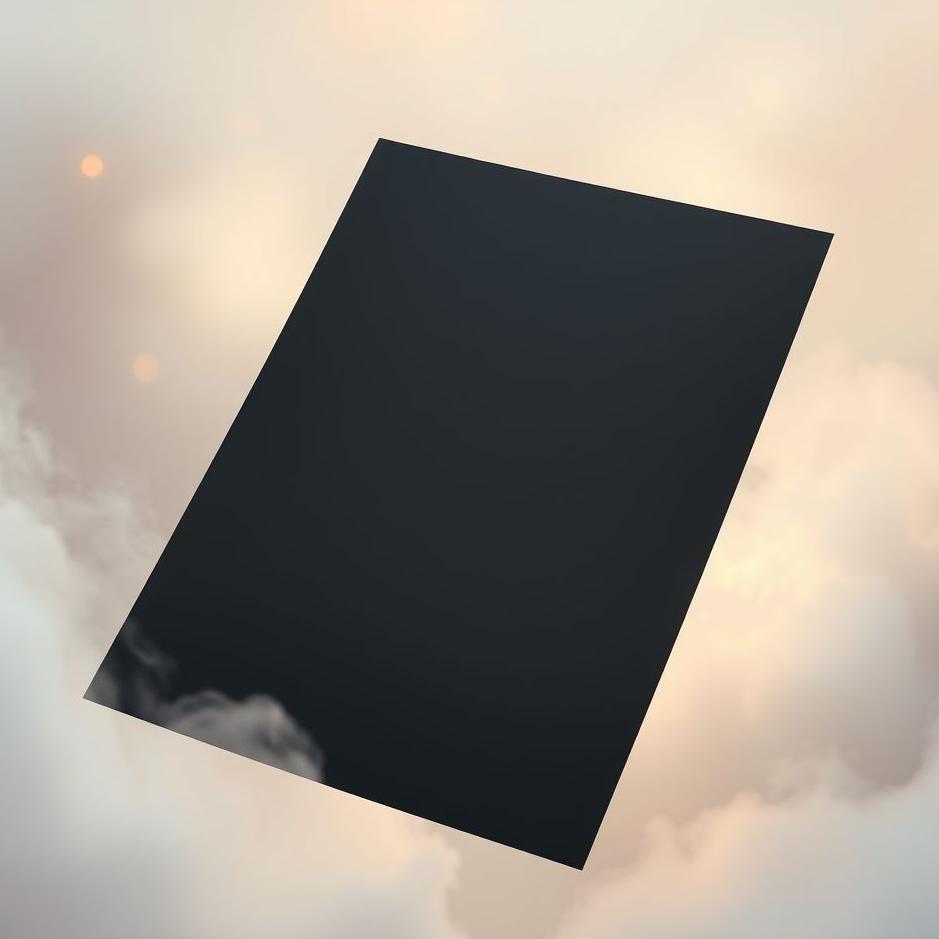 Dream : Black paper in a dream